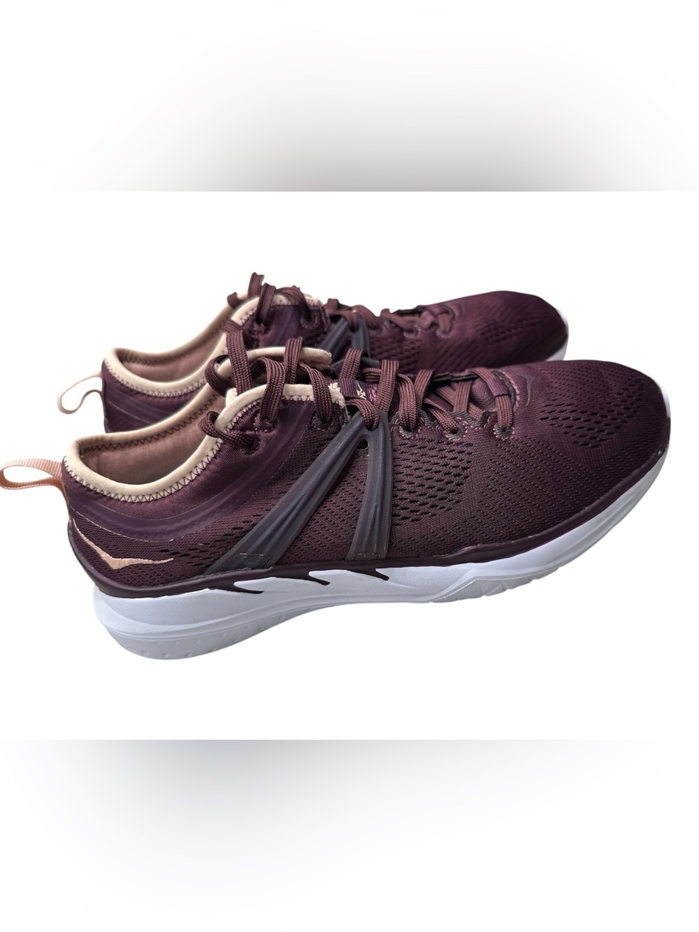 HOKA ONE ONE Tivra Women Size 8 Italian Plum Evening Sand Running Shoes 1099735